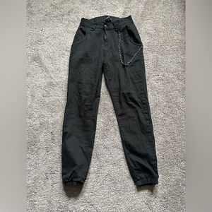 iHeartRaves Black Chain Pants